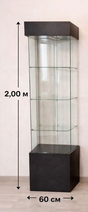 Стильна вітрина скляна для офісу і дому