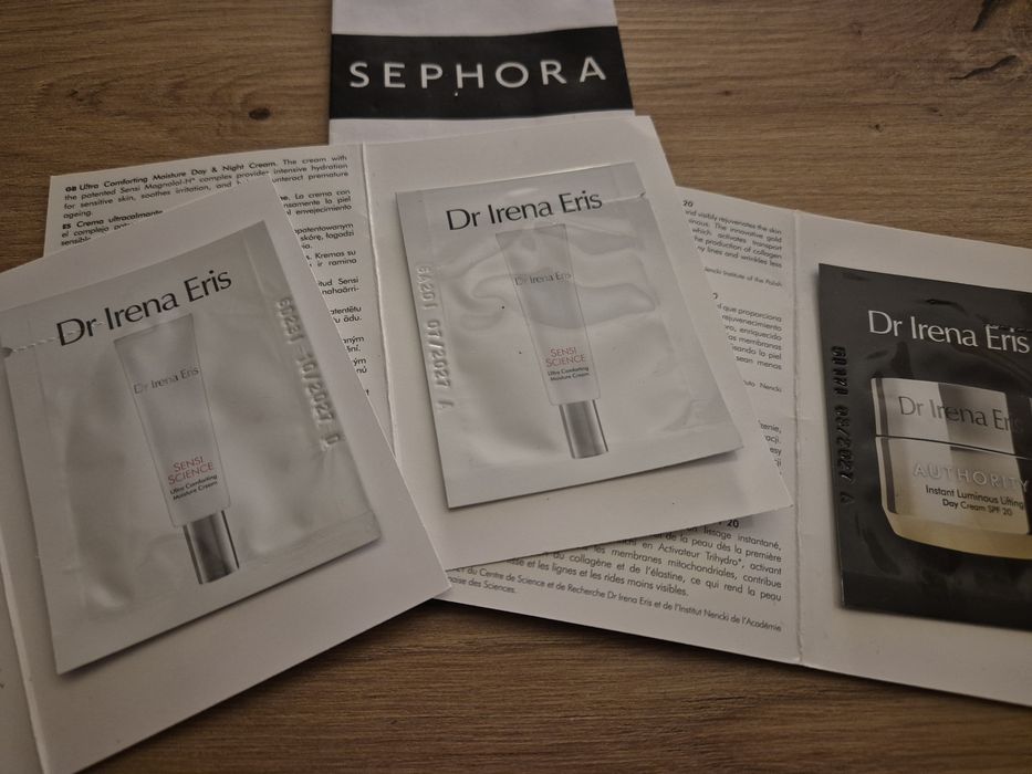 3 kremy! Nowe! Długa data! DR IRENA ERIS Sensi Science Authority z Sephora!