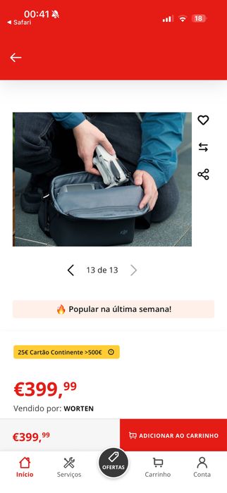 Dji mini 2 fly more combo NOVO!