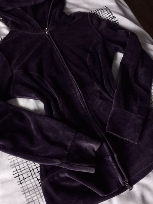 Велюрова кофта на замку Benetton y2k