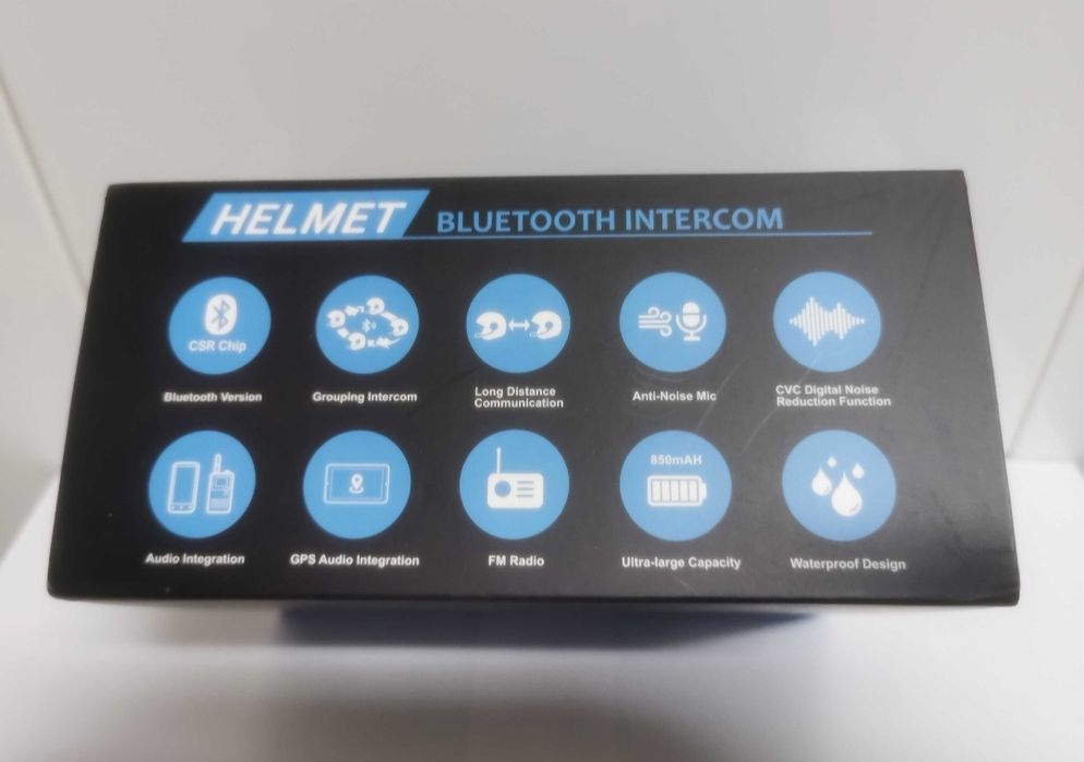 2-Auriculares/Intercomunicadores Bluetooth, RADIO/Capacete/Moto (NOVOS