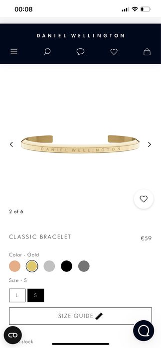 Pulseira Daniel Wellington (oferta de portes)