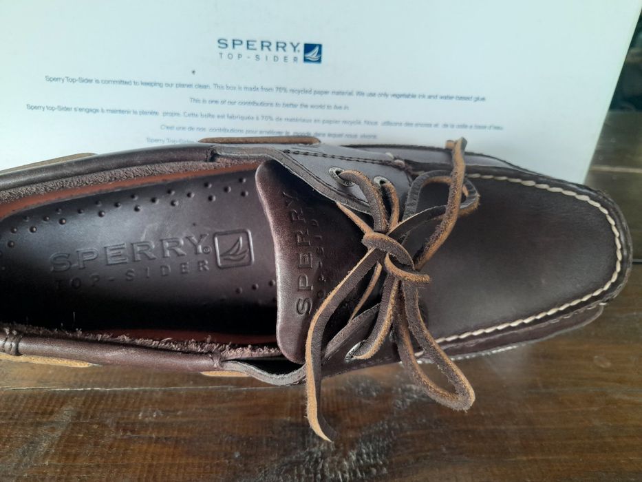 Мужской кожаный топсайдер Sperry