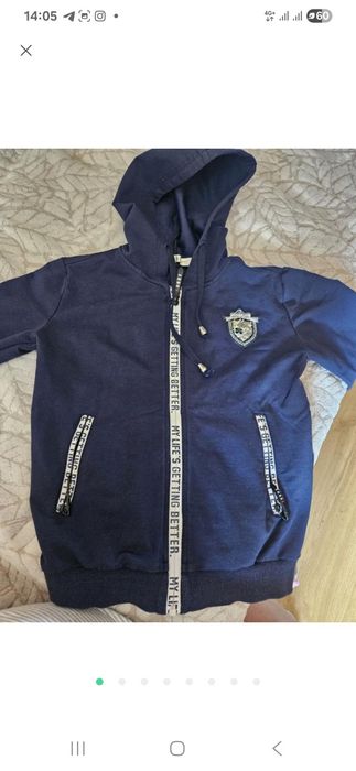 Худи кофта на змейке 8-10 лет