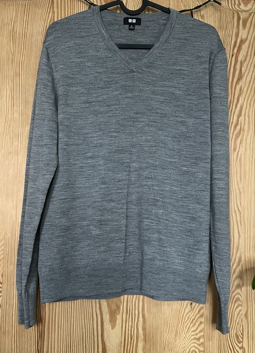 Sweter cienki 100% wełna Uniqlo roz.M
