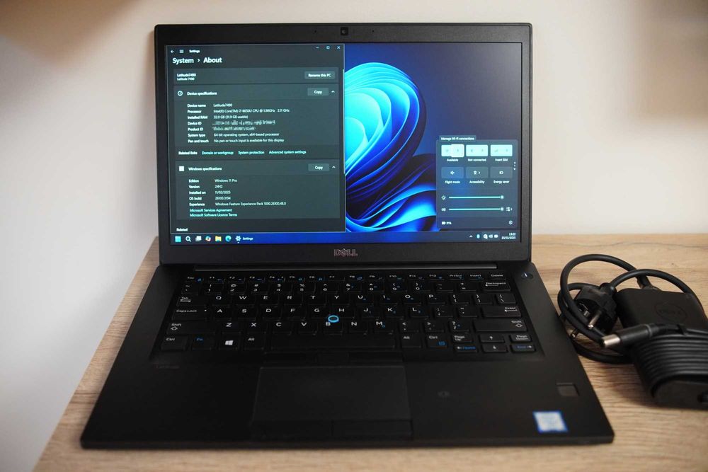 Dell Latitude 7490 max wersja Win11 Pro / i7 / 32GB / 1TB / fpr / LTE