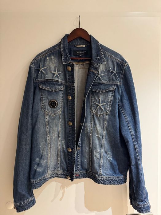 Oryginalna kurtka jeansowa Philipp Plein