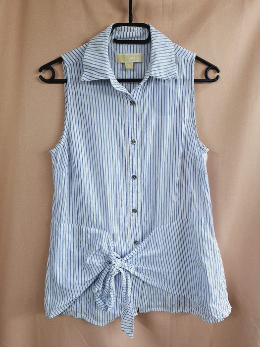 Koszula w paski Michael Kors XS 34 premium wiązana bez rękawów