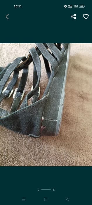 Sandały Vero moda skóra naturalna