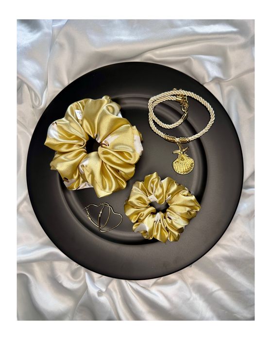 Gumki do włosów Scrunchies - Lovely - Handmade