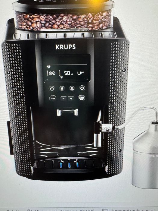 KRUPS ekspres ciśnieniowy  EA8160 automatyczny, samoczyszczący