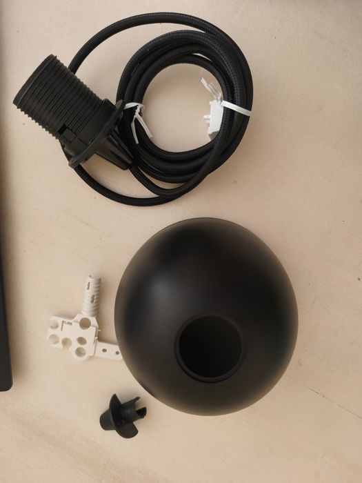 cabo suspenso para Candeeiro IKEA preto