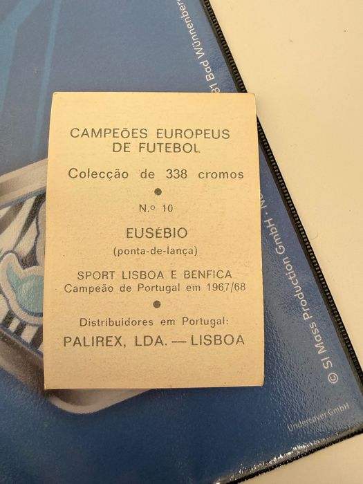 Palirex - Cromos Campeões Europeus de Futebol 1967/68 (Coleção Completa)
