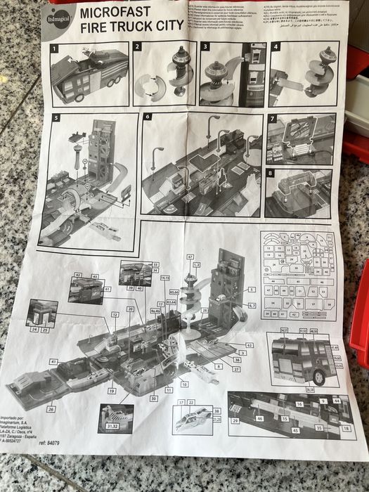 Quartel de bombeiros portátil - Imaginarium - IMPECÁVEL