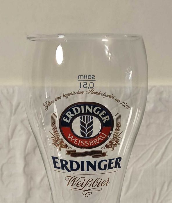 Copo Vintage de Cerveja Erdinger Weißbier 0,5L