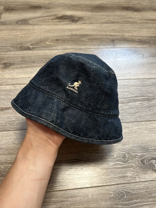 винтажная джинсовая панама Kangol