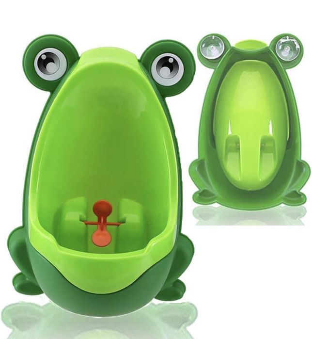 Urinol em forma de sapo para criança