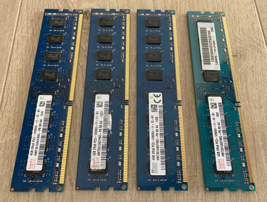 Pamięć RAM Hynix DDR3 4GB 2Rx8 PC3-12800U 1600 MHz