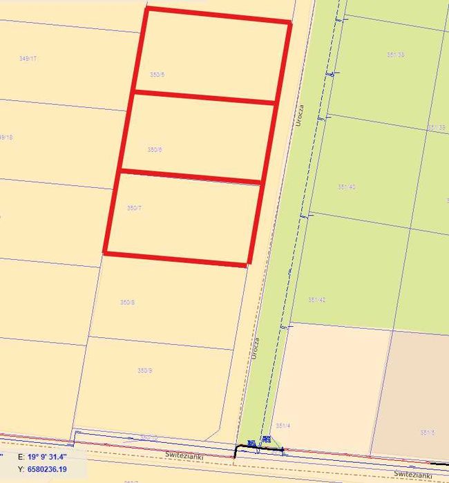 Sprzedam działkę budowlaną z WZ-bezterminowym Wronowice ul.Urocza 1200 m² pod lasem - Widok 2
