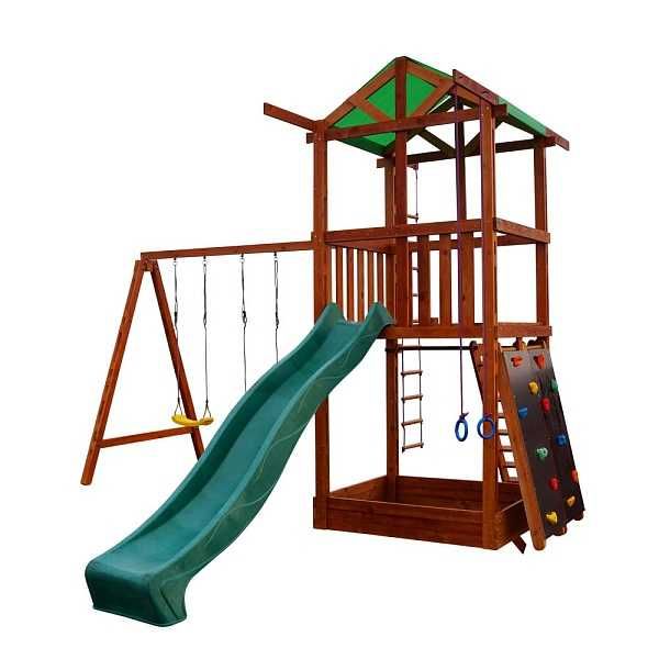 Дитячий ігровий комплекс Babyland-4 для вулиці з гіркою та гойдалками