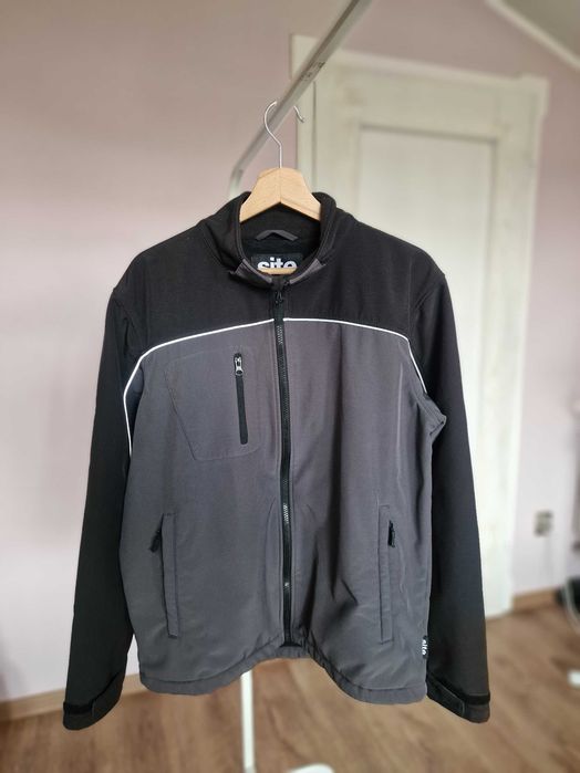 Kurtka robocza softshell, Site, Castorama, roz. M, czarno-szara