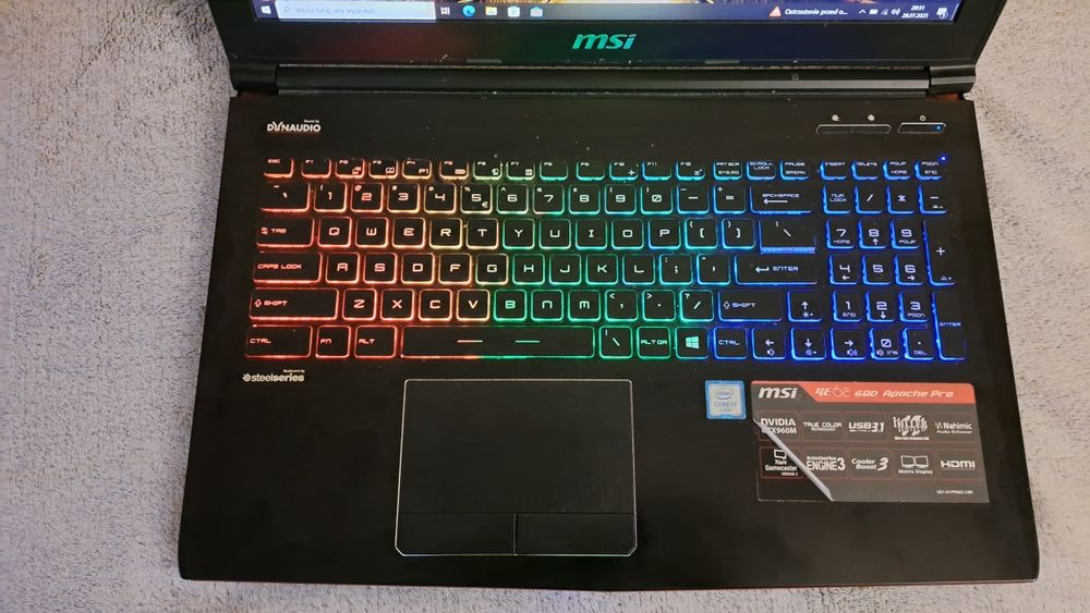 Laptop MSI GE62 6QD Apache pro i7 gtx960m