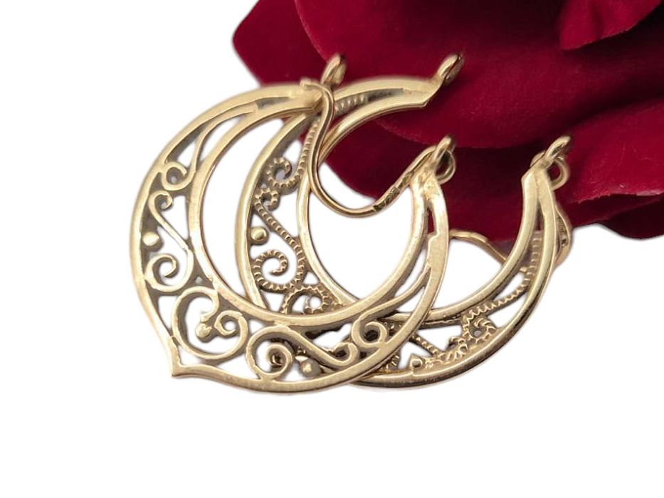 Piękne złote kolczyki 3.67G 14K