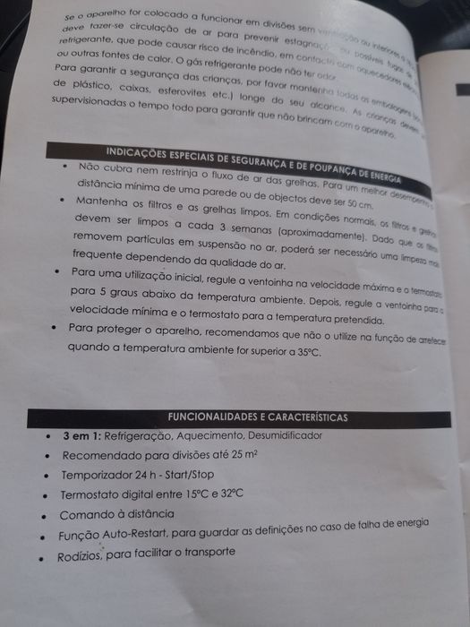 Ar condicionado portátil  semi novo