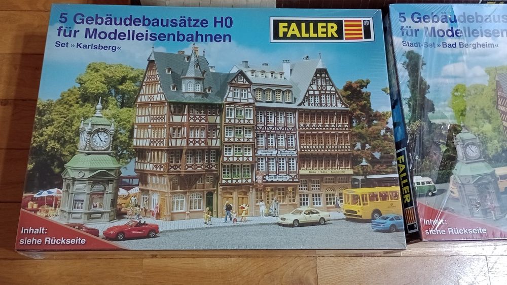 Dworzec 60cm H0 1:87 Faller kamienice H0 1:87