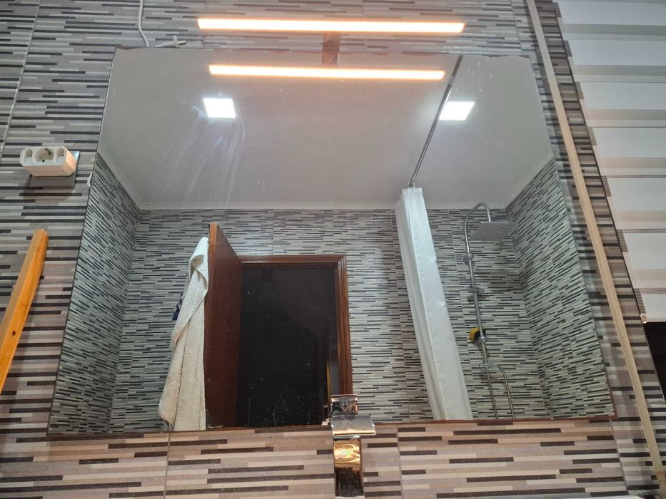 Espelho wc com aplique led