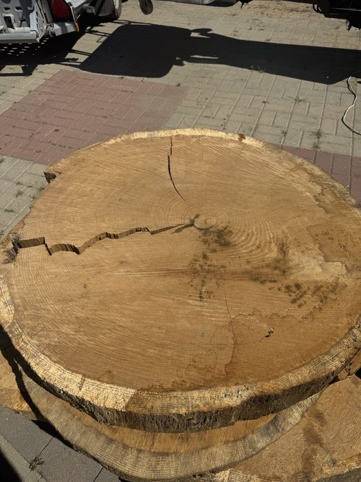 Plastry dębowe stolik tanio !