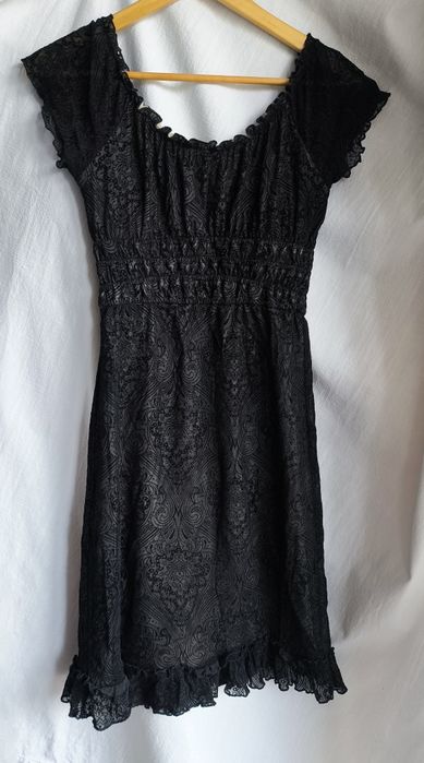Sukienka czarna koronka 36 S 8 - 38 M 10