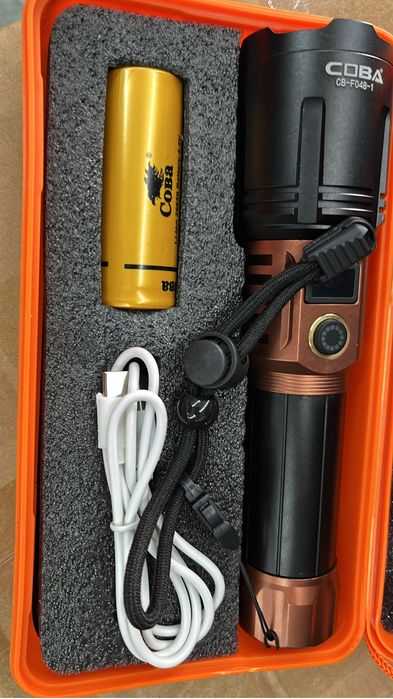 Lanterna led ultra potente de mão led laser