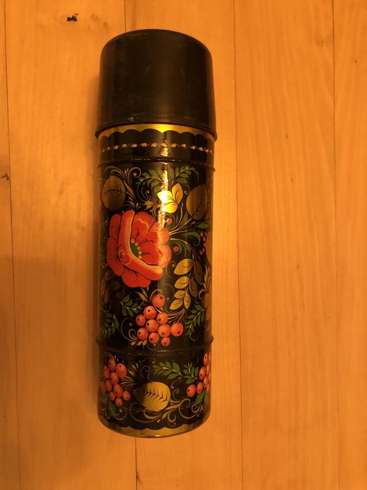 Łyżki drewniane ozdobne PRL / Termos