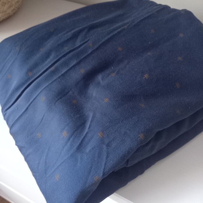 Poszewka na pościel + 2x poduszka granatowa Jysk podwójna