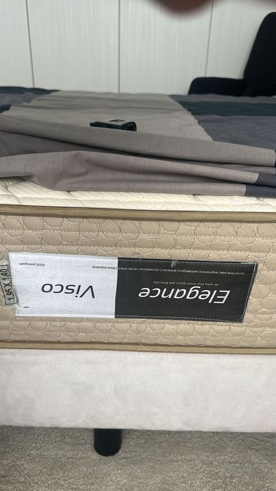 Cama sommier completa c/ colchão visco elástico  2 mt x 1,4 mt