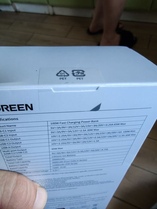 Ugreen 20000 mAh 100W