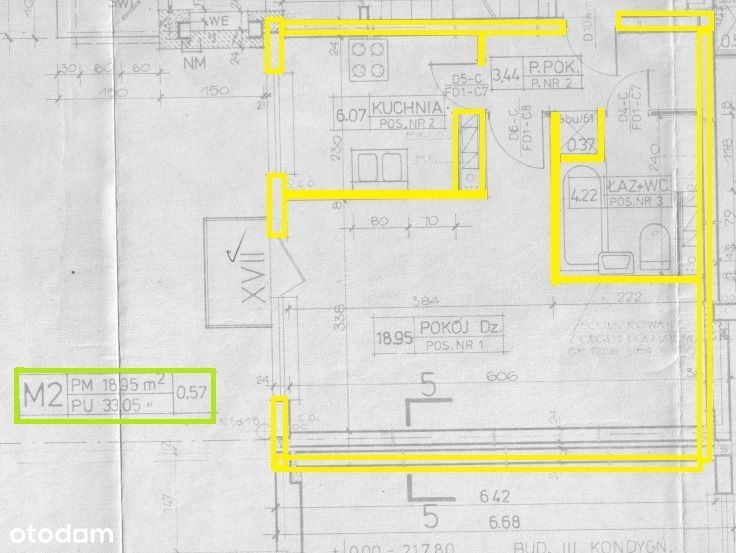 Sprzedam kawalerkę z wnęką 33,05 m² – parter, balkon, piwnica, parking