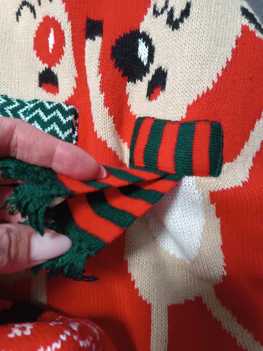 Sweter świąteczny czerwony Reserved