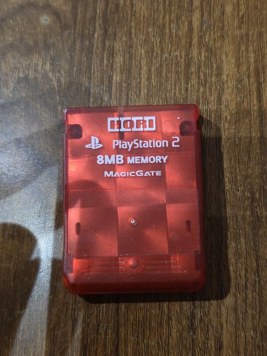 Karta pamieci hori 8 mb memory card red czerwona PlayStation 2