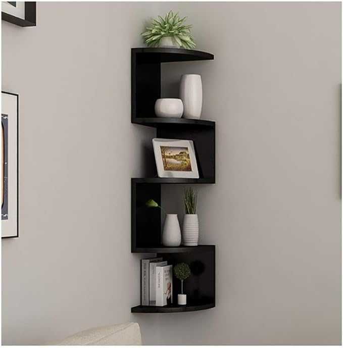 Regał narożny  scienny