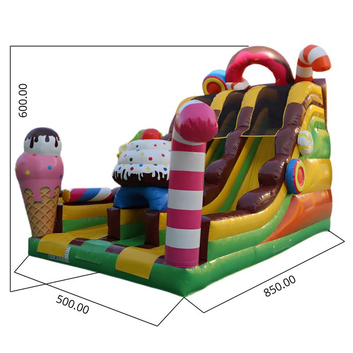 DMUCHANA ZJEŻDŻALNIA XXL plac zabaw dmuchany 8,5x,5x6 dmuchaniec CANDY