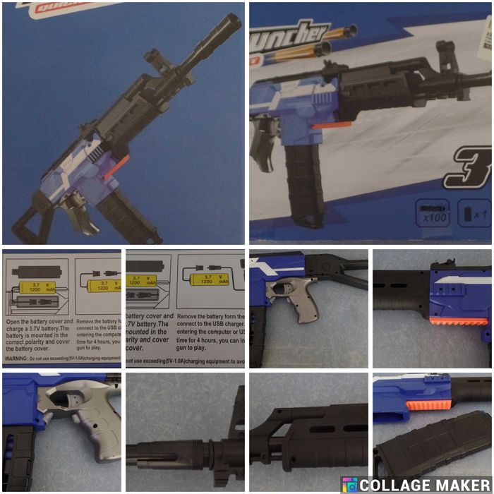 AK47 Elétrica e automática com todos os Acessórios como Nova