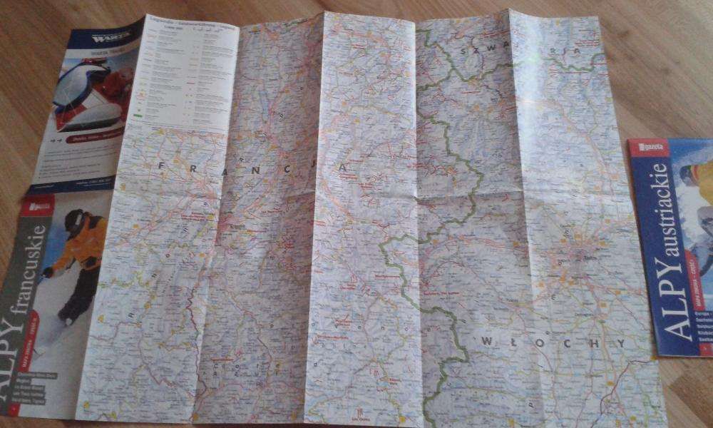 Mapy dla narciarzy... komplet 4 regionów