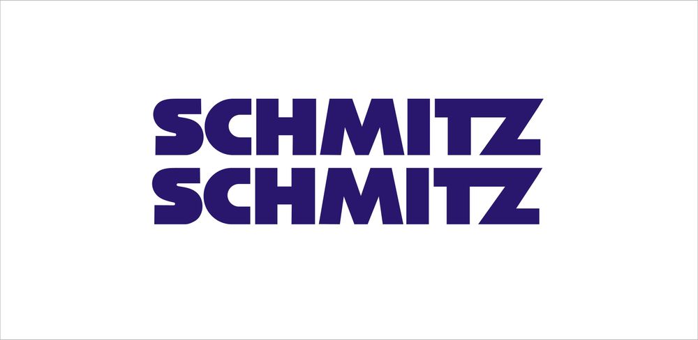 2szt SCHMITZ 65x9,5cm granatowe naklejki - Producent Naklejek