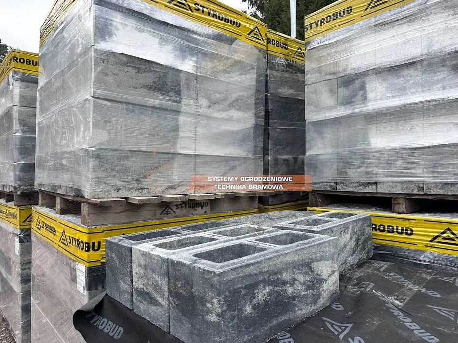 Bloczki, pustaki ogrodzeniowe STYROBUD FINI | Transport HDS | PROMOCJA