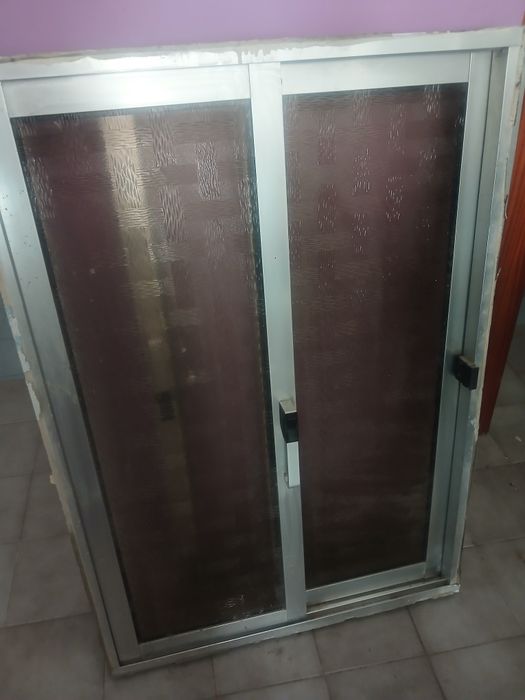 Janela aluminio cinza 70×1,00