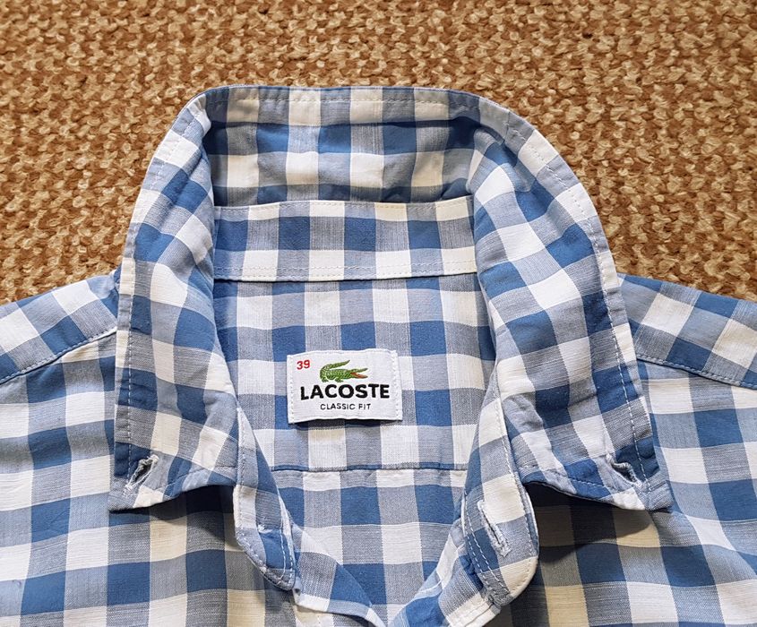 Lacoste теніска сорочка classic fit оригінал 39 M-L