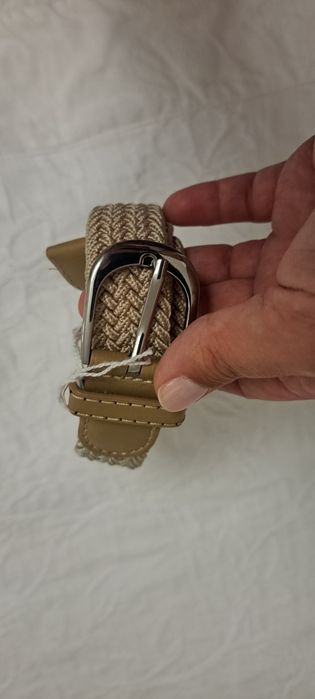 Cinto bege 80 cm com elástico