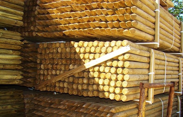 Palisady sosnowe impregnowane do drzewek paliki do palikowania 8x250cm